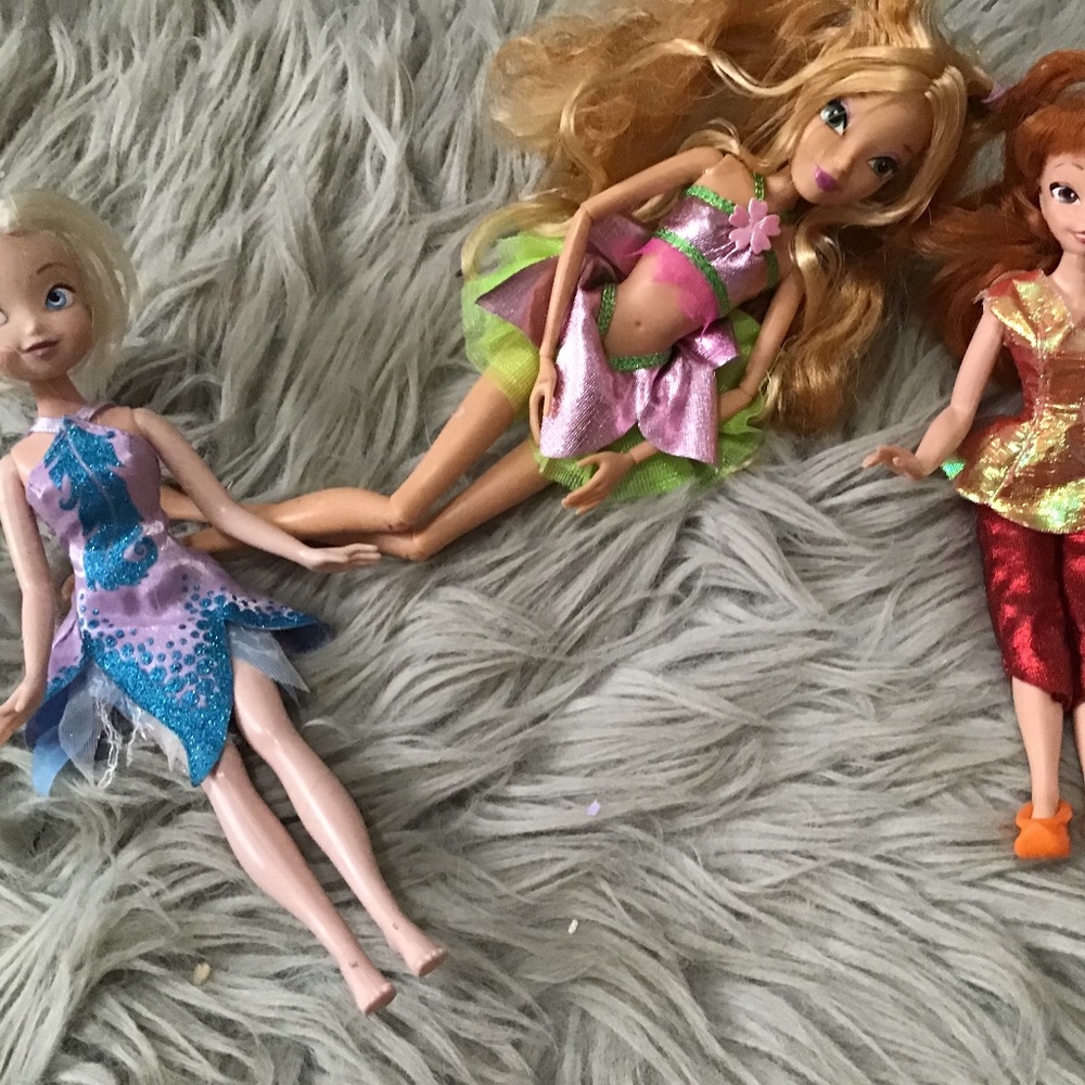 Three fairy dolls